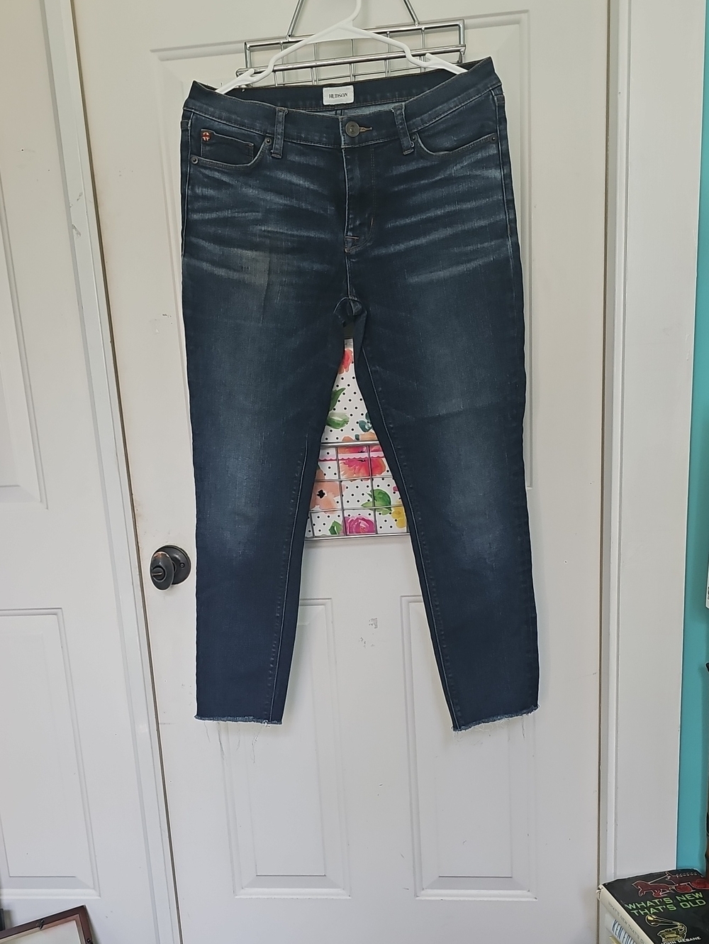 HUDSON Dark Blue Ankle Skinny Jeans - Women Size 30 Waist "Krista"